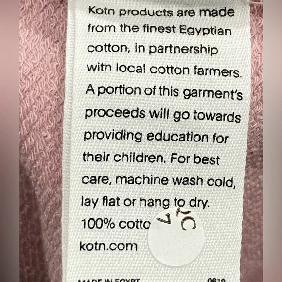 Goodee x Kotn The Goodee Hoodie Sweatshirt Pullover Dusty Rose Mens Size M NWT - Picture 11 of 11